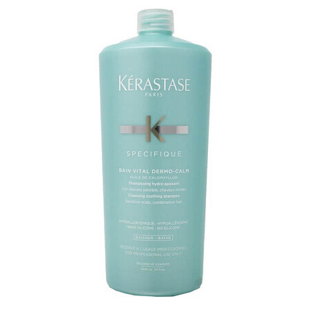 Șampon cu efect calmant pentru piele sensibilă Specifique Bain Vital Dermo-Calm, 1000 ml, Kerastase