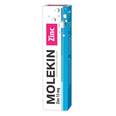 Molekin Zn 15 mg, 20 comprimate, Natur Produkt