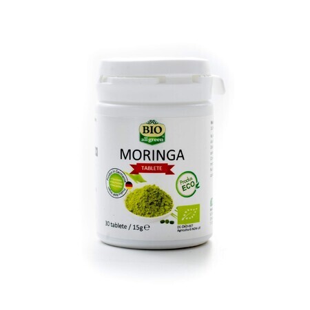 Moringa, 30 tablete, Bio All Green