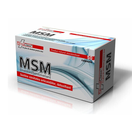 MSM Methylsulfonylmethan 600mg, 50 Kapseln, Farmaclass
