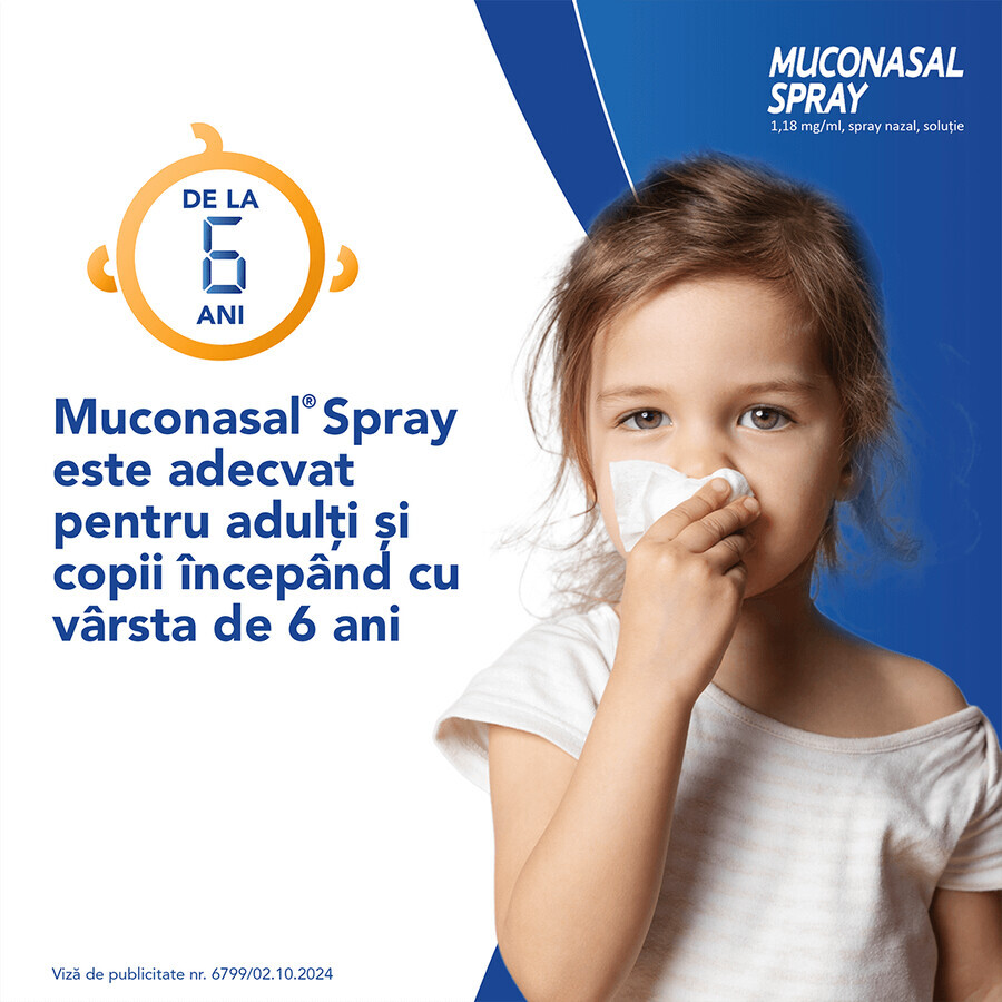 Muconasal spray 1.18 mg, 10 ml, nasal spray, solution, Sanofi