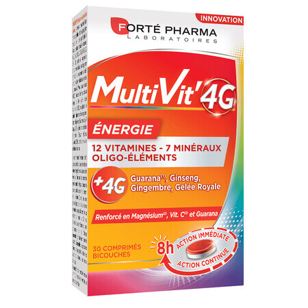 MultiVit 4G Energie, 30 Tabletten, Forte Pharma