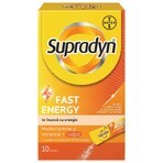 Supradyn Fast Energy, Multivitamine, 10 Beutel schnell auflösendes oder dispergierbares Granulat, Bayer