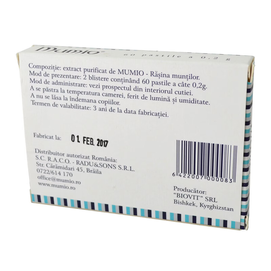 Mumio Berg Rasin, 60 Tabletten, Biovit