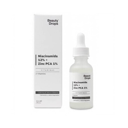 Niacinamide 12% + Zinc PCA 1%, 30ml, Beauty Drops