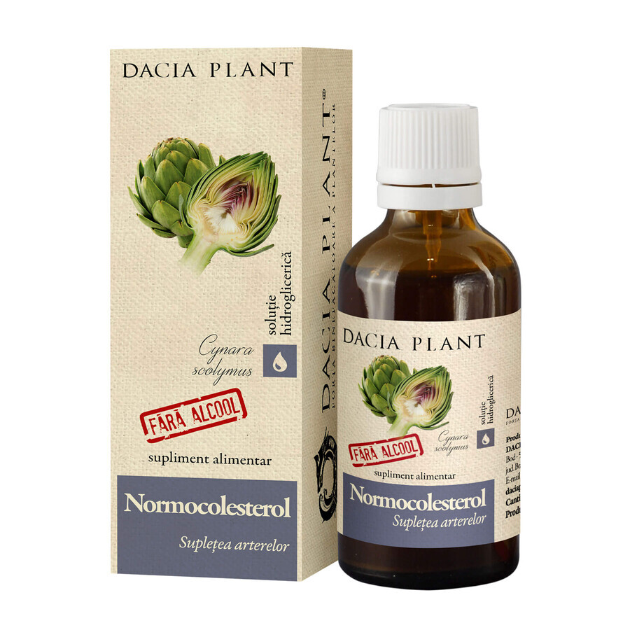 Normocolesterol, alkoholfreie Tinktur, 50 ml, Dacia Plant