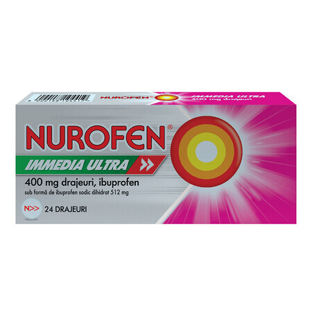 Nurofen Immedia Ultra 400 mg, 24 packets, Rockitt Benckiser Healthcare