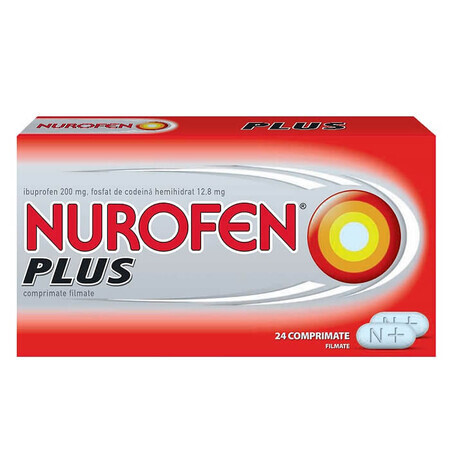 Nurofen Plus, 24 tablets, Reckitt Benckiser Healthcare