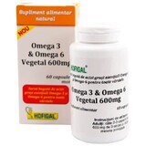 Omega 3 & Omega 6 pflanzlich 600mg, 60 Kapseln, Hofigal