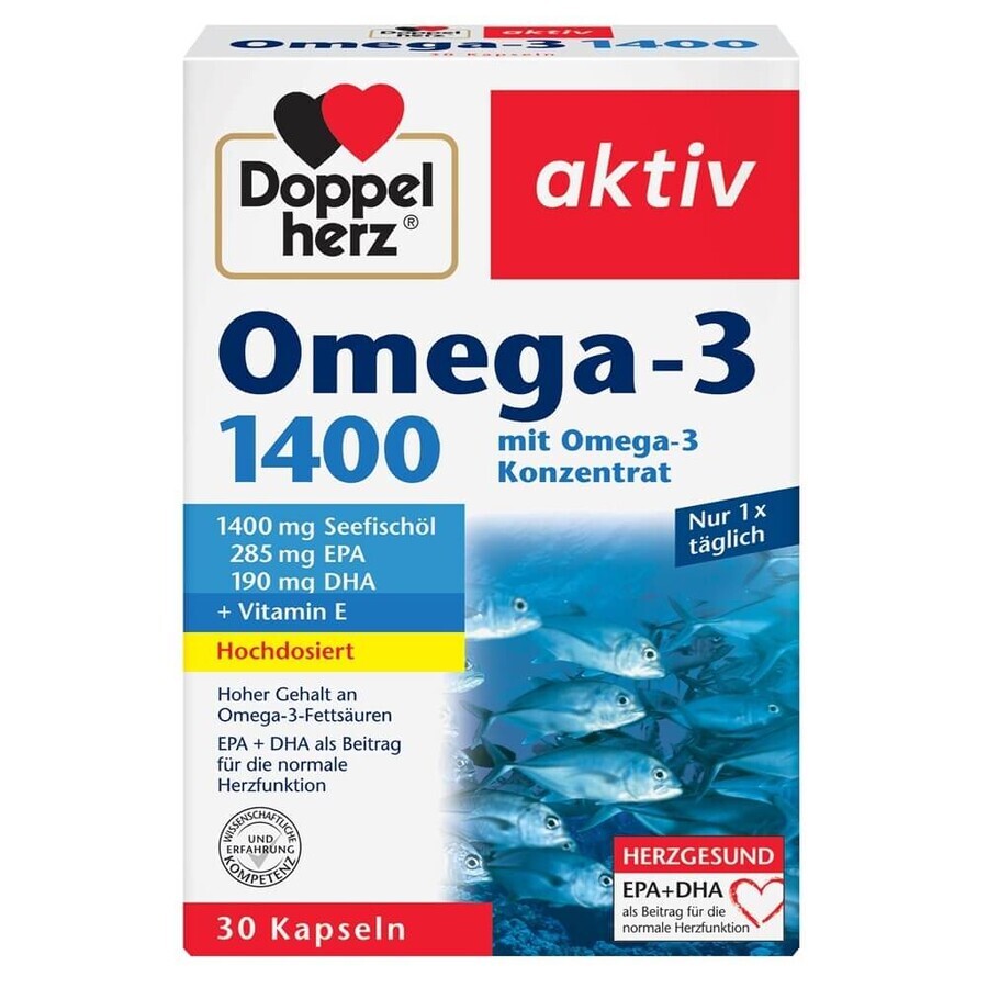 Omega-3 1400, 30 Kapseln, Doppelherz