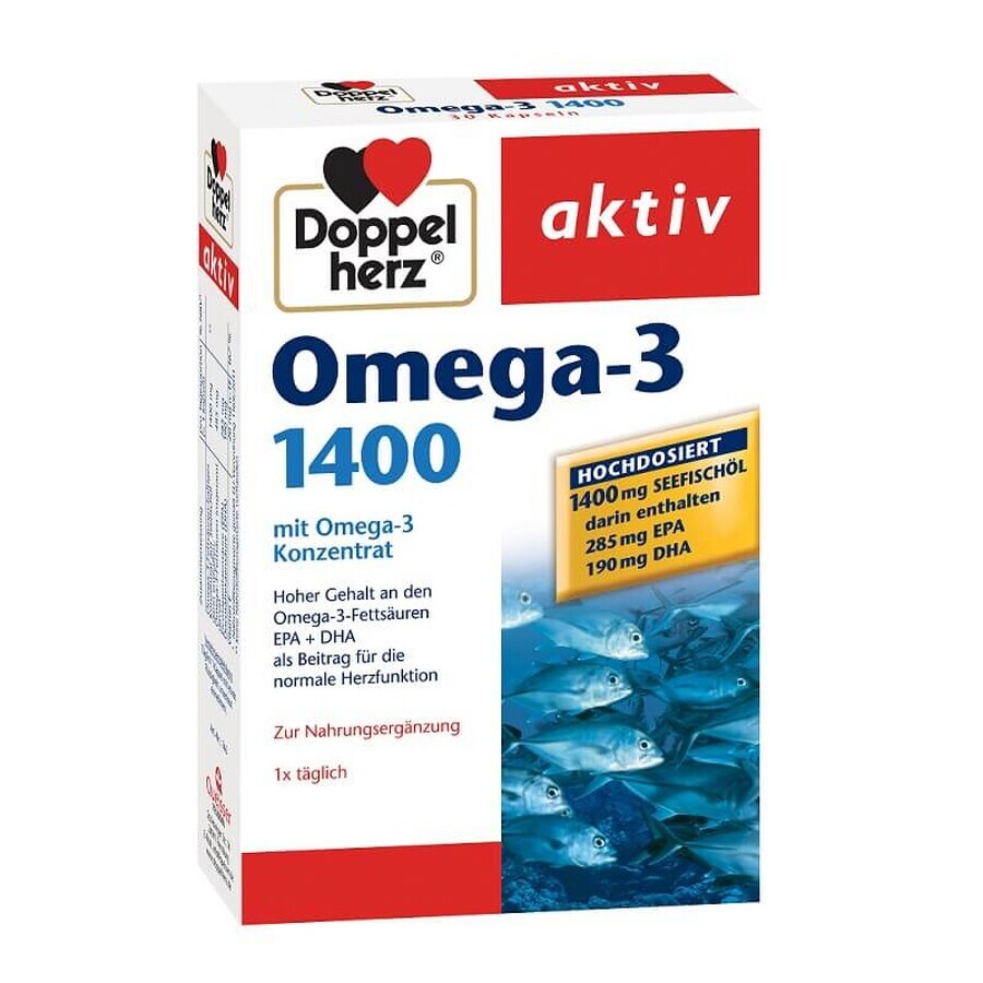 Omega-3 1400, 30 Kapseln, Doppelherz