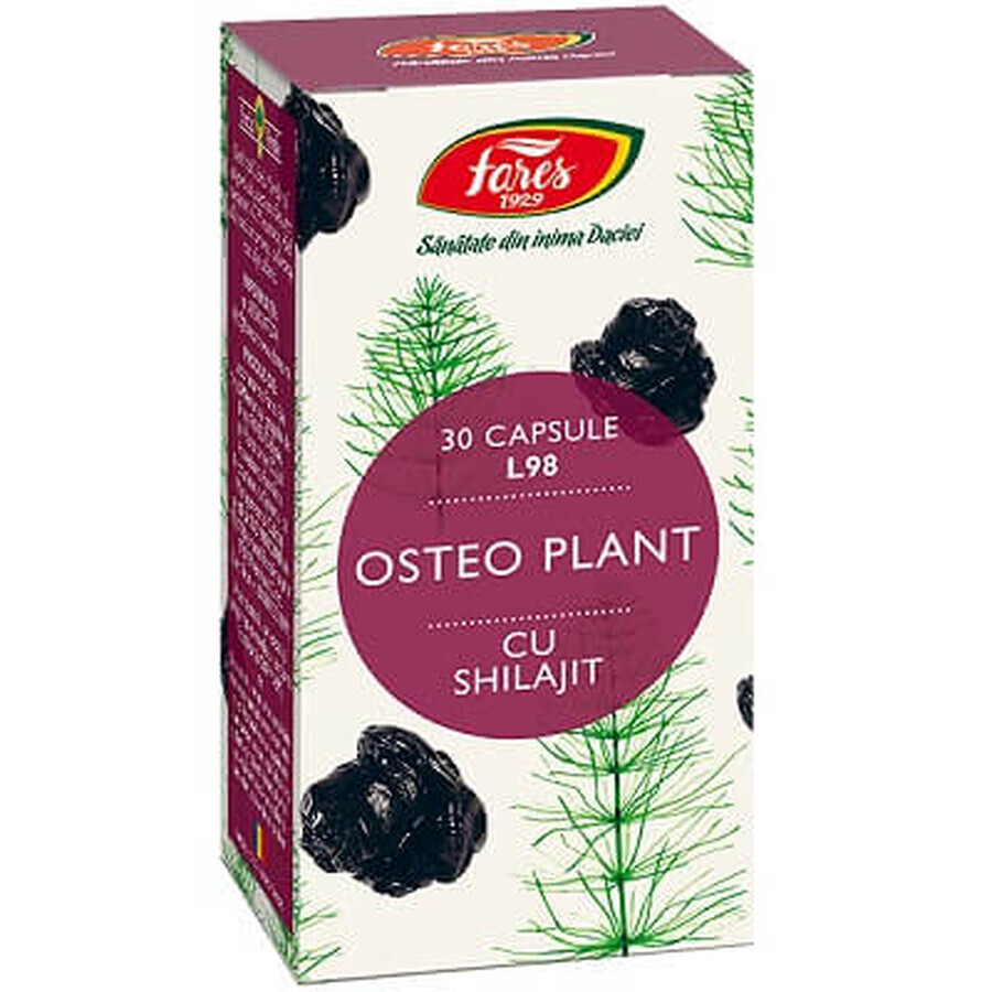 Osteo Plant mit Shilajit L98, 30 Kapseln, Fares