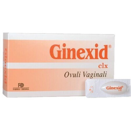 Vaginal-Ovula Ginexid clx, 10 Stück, Farma-Derma