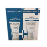 Pachet Balsam Atoderm Intensive, 200 ml + Gel spumant Atoderm Intensive, 200 ml, Bioderma