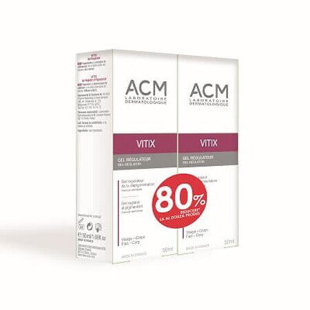 Pachet Gel reglator al pigmentării Vitix, 50 ml + 50 ml, Acm