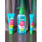 Gerovital Set Stop Akne Schaumgel, 150 ml + Gel Creme Talgkontrolle, 50 ml + Crema ultra-activa, 15 ml, Farmec