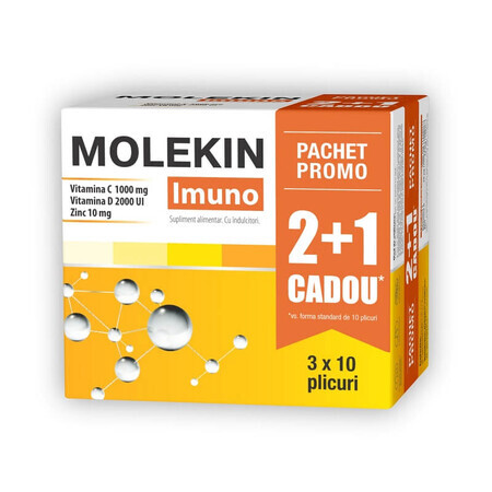 Pachet Molekin IMUNO, 20 + 10 plicuri, Natur Produkt