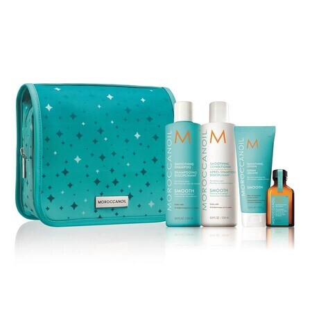 Pachet pentru parul indisciplinat Holiday Smoothing, Moroccanoil