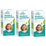 Pachet Sirop Atenție și Concentrare Alinan (3 la pret de 2), 150 ml, Fiterman Pharma