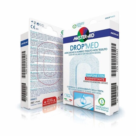 Postoperativer Verband Drop Med 7x5 cm, 5 Stück, Pietrasanta Pharma