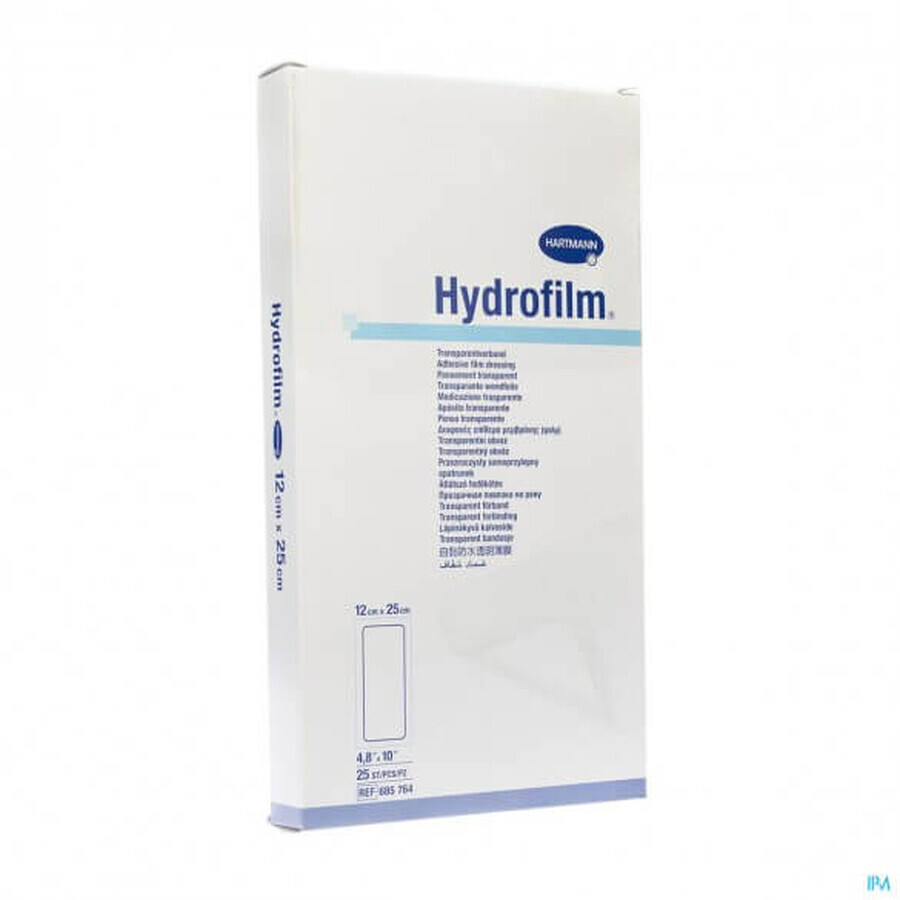 Hydrofilm Transparent-Verband, 12x25 cm (685764), 25 Stück, Hartmann