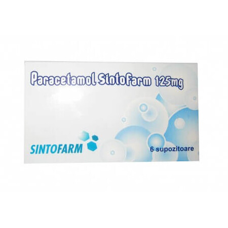 Paracetamol 125 mg, 6 Zäpfchen, Sintofarm