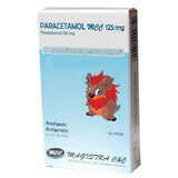 Paracetamol MCC 125 mg Zäpfchen für Kinder, 10 Stück, Magistra