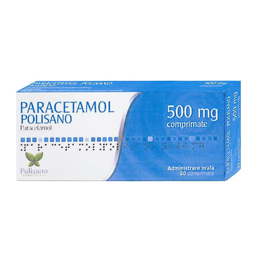 Paracetamol Polisano 500 mg, 20 Tabletten, Polisano Bewertungen