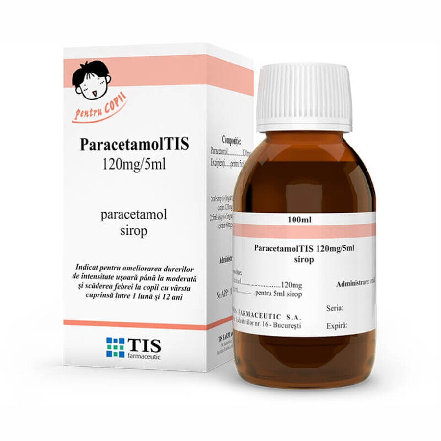 Paracetamol Tis, 120 mg/5ml, 100 ml, Tis Farmaceutic recenzii