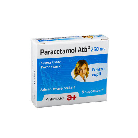 Paracetamol, 250 mg, 6 Zäpfchen, Antibiotikum SA