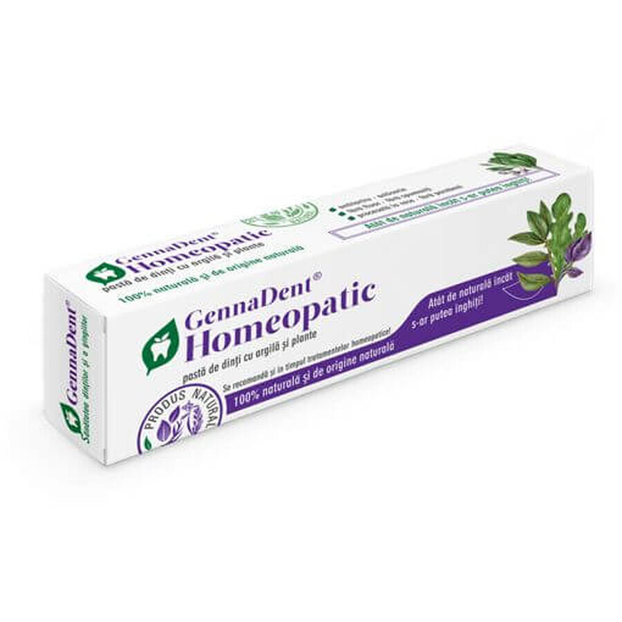 GennaDent Homöopathische Zahnpasta, 50 ml, Vivanatura