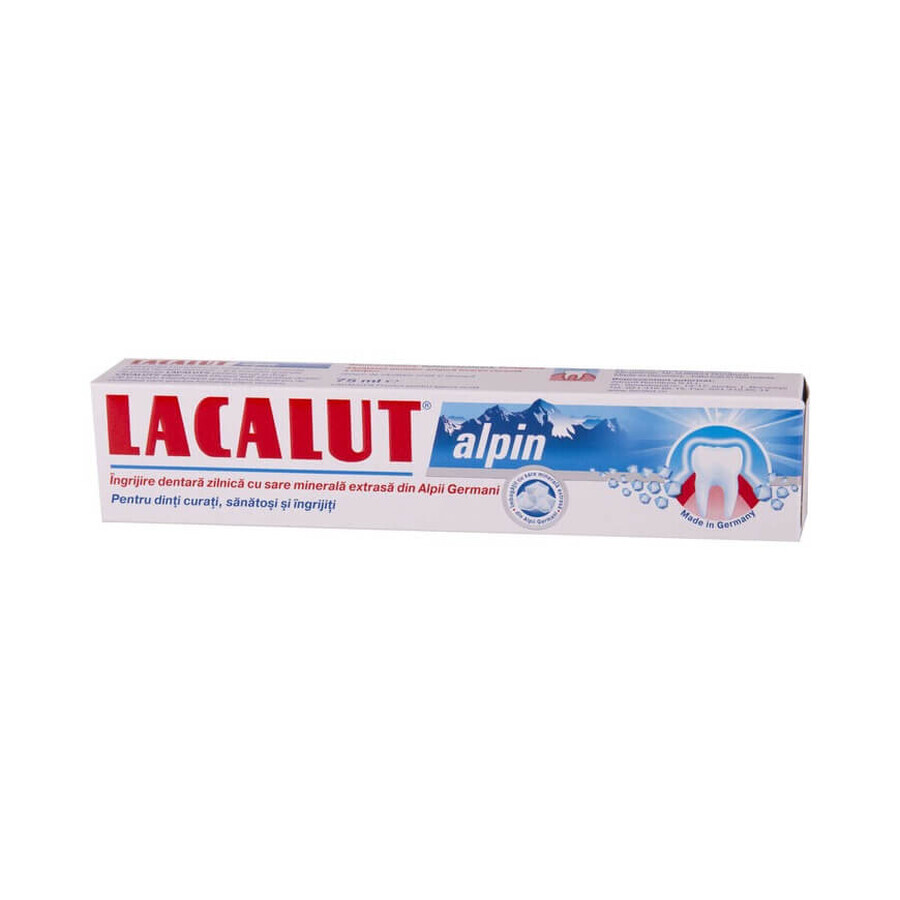 Pastă de dinți Lacalut Alpin, 75 ml, Theiss Naturwaren