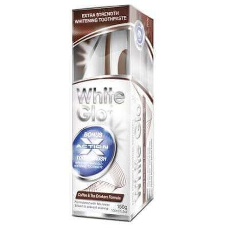 Pastă de dinți White Glo Coffee & Tea, 100 ml, Barros Laboratories