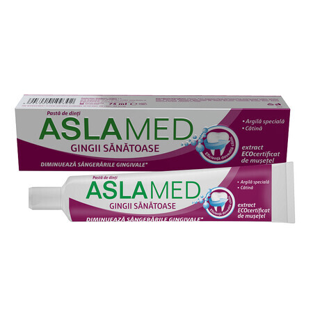 Zahnpasta für gesundes Zahnfleisch AslaMed, 75 ml, Farmec
