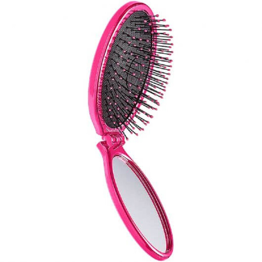 Perie compactă pentru descurcarea parului Pop & Go Roz, Wet Brush