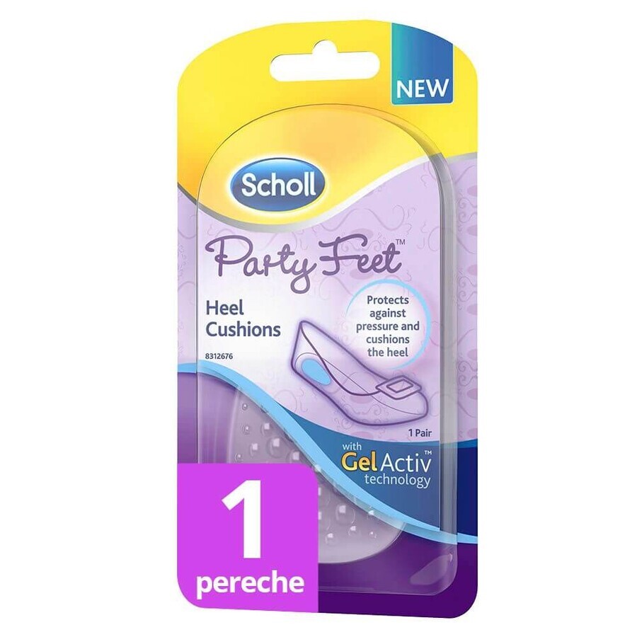 Pernite din gel pentru protejarea calcaielor Party Feet Hell Cushions, 2 bucati, Scholl