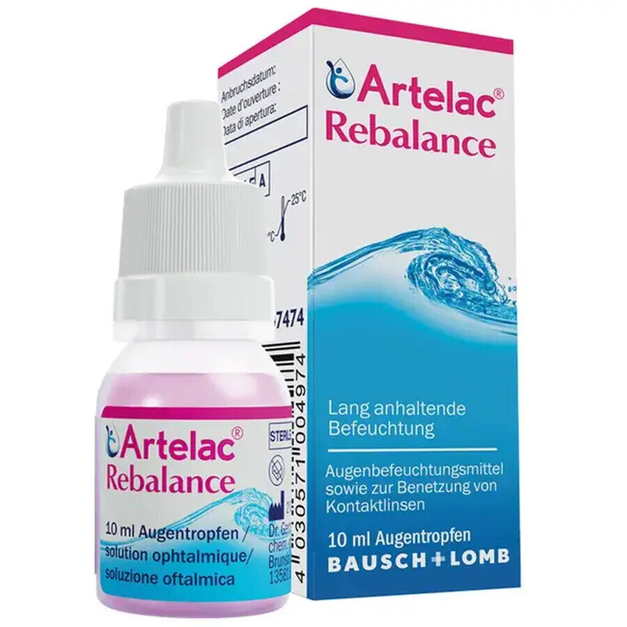 Artelac Rebalance Picături oftalmice, 10 ml, Bausch&Lomb
