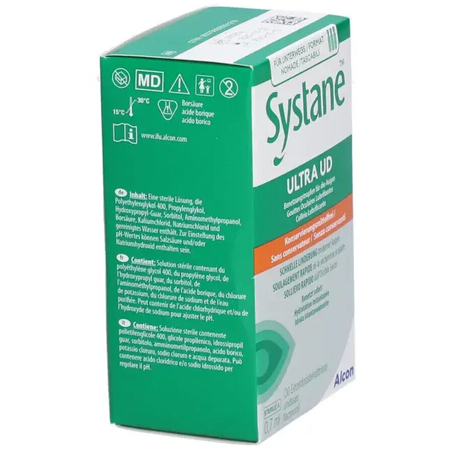 Systane Ultra UD picaturi oftalmice lubrifiante 0.7 ml, 30 unidoze, Alcon