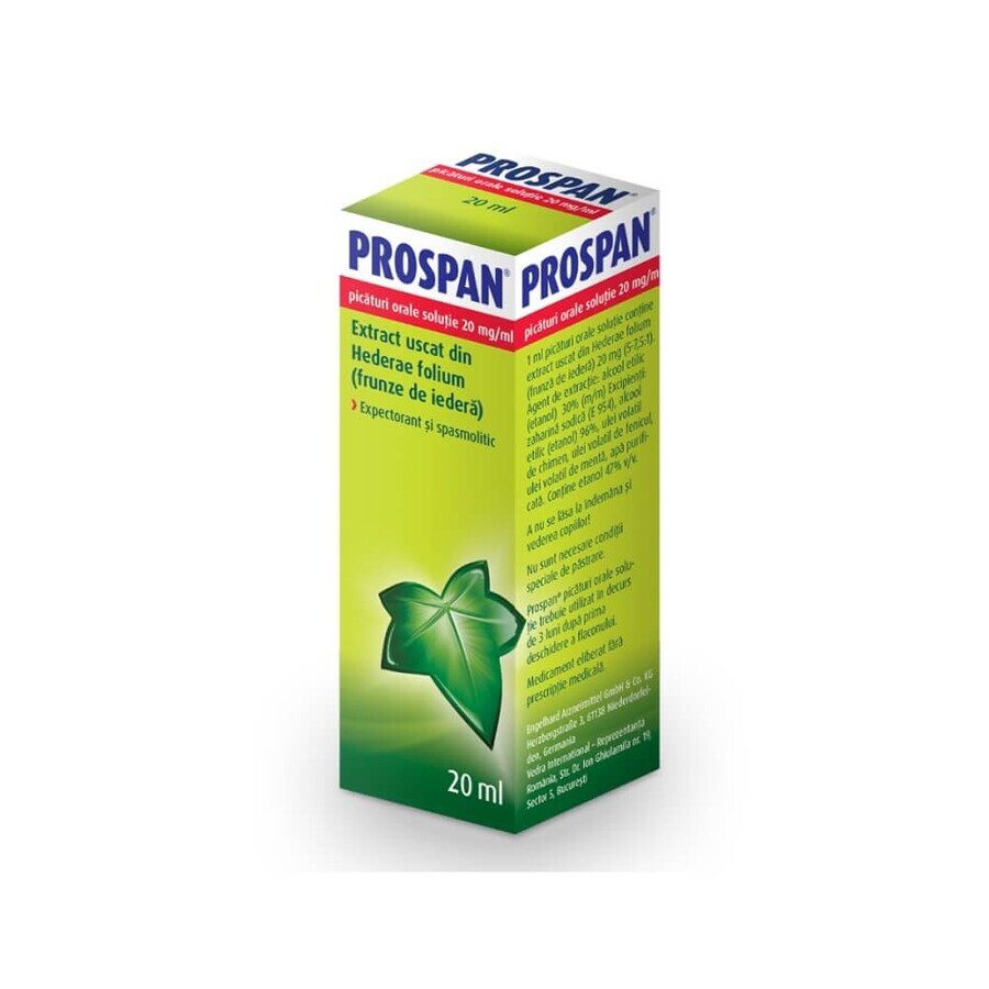 Prospan Pflanzliche Tropfen zum Einnehmen, 20 ml, Engelhard Arzneimittel