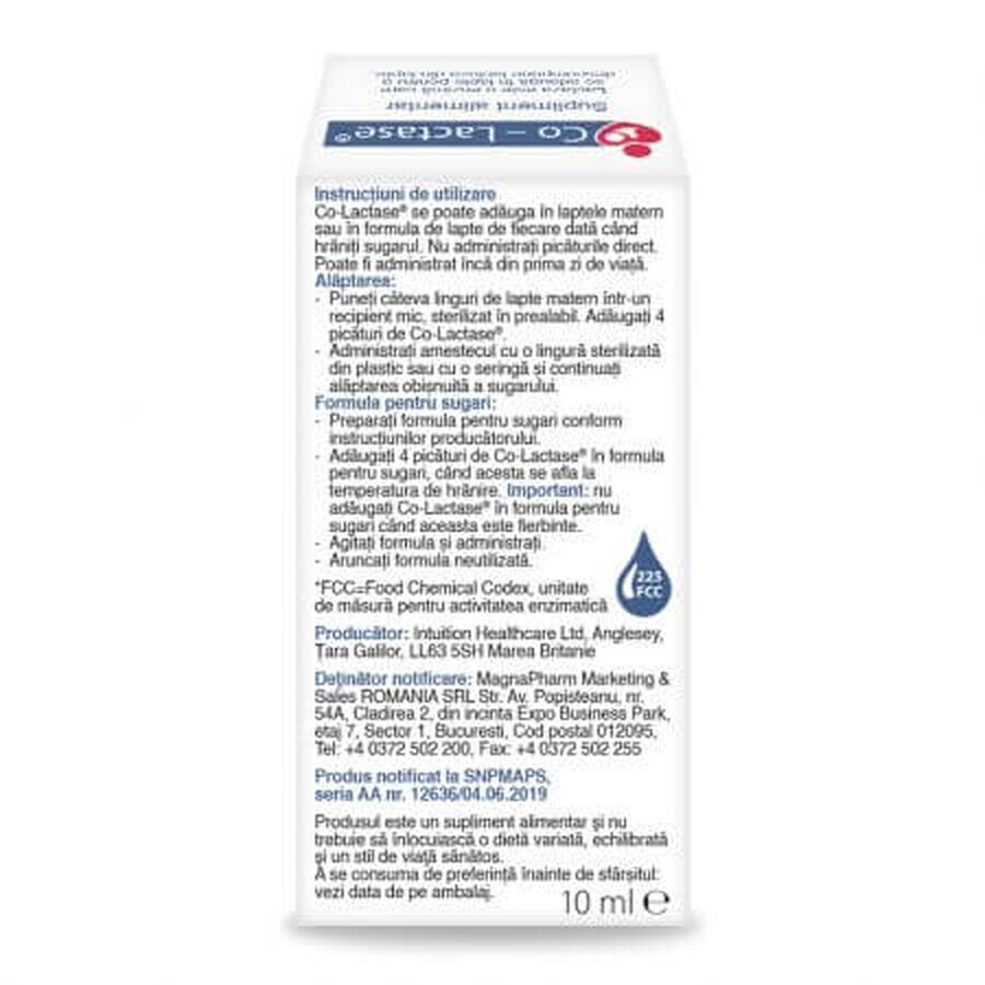 Co-Lactase gotas para lactantes, 10 ml, Maxima HealthCare Ltd