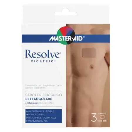 Resolve Skin SPF50+ Narbenpflaster, 7x5 cm, 3 Stück, Pietrasanta Pharma