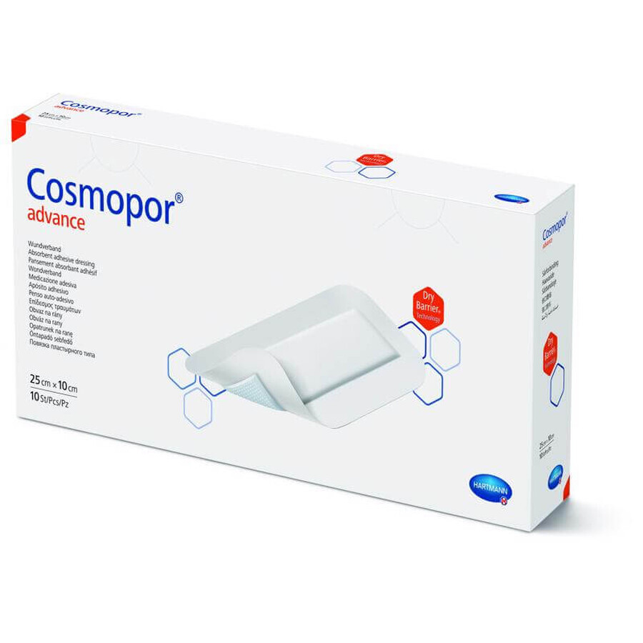 Plasturi Cosmopor Advance (901016), 25x10 cm, 10 plasturi, Hartmann