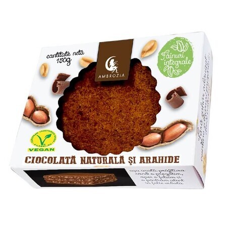 Schokoladen-Erdnuss-Kuchen ohne Zuckerzusatz, 150 g, Hiper Ambrozia
