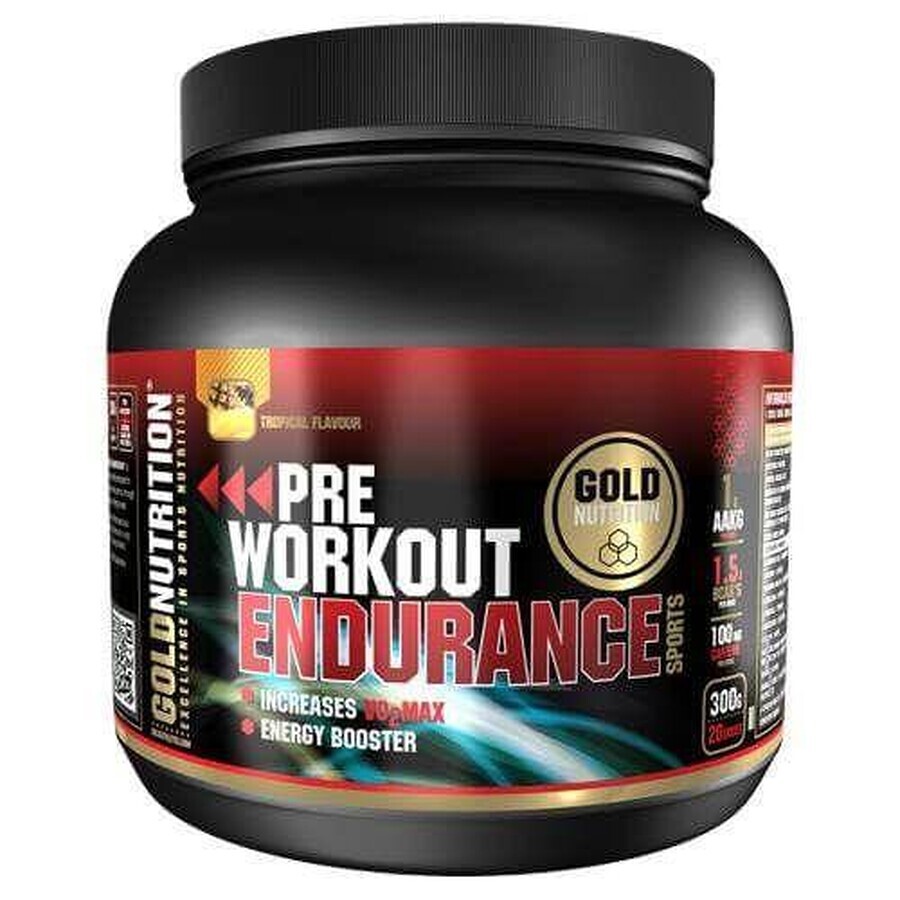 Pre Workout Endurance, 300 g, Gold Nutrition