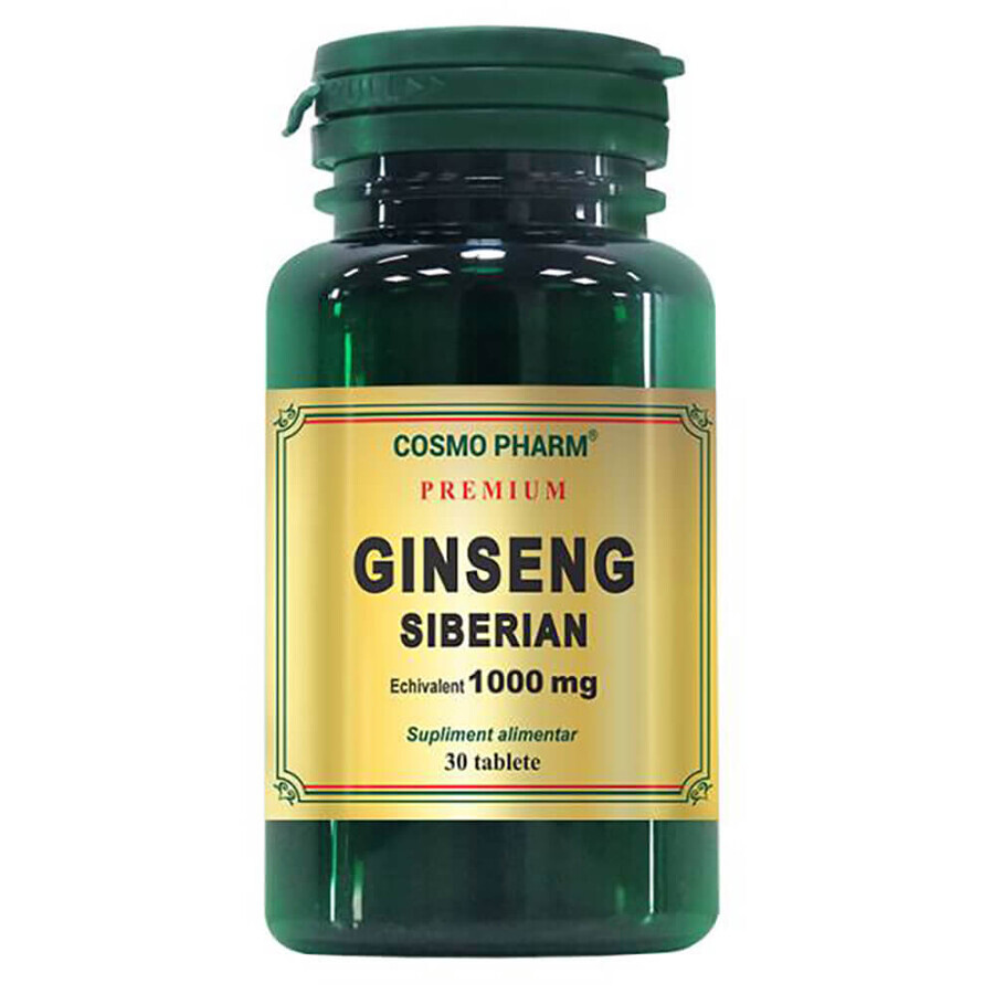 Premium Sibirischer Ginseng, 30 Tabletten, Cosmopharm