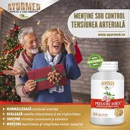 Pressione giù, 100 compresse, Ayurmed
