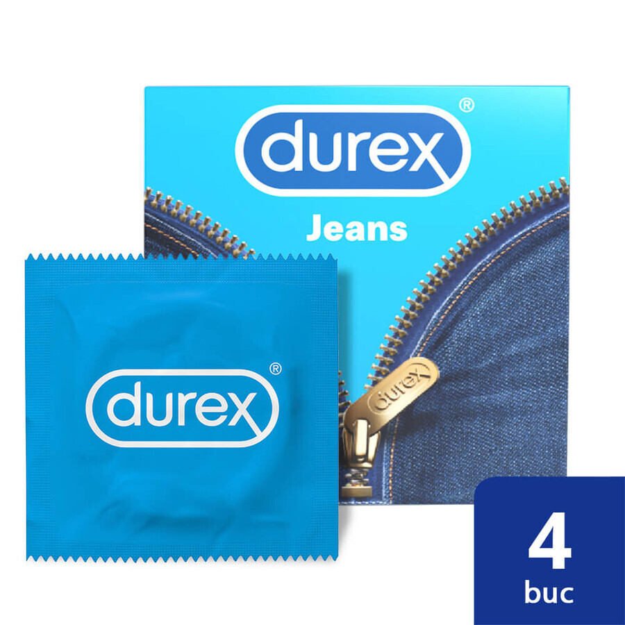 Kondom Jeans, 4 Stück, Durex