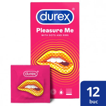 Preservativo Pleasure Me, 12 piezas, Durex