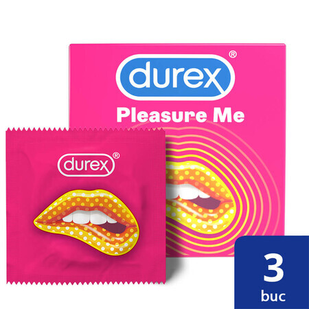 Kondom Pleasure Me, 3 Stück, Durex