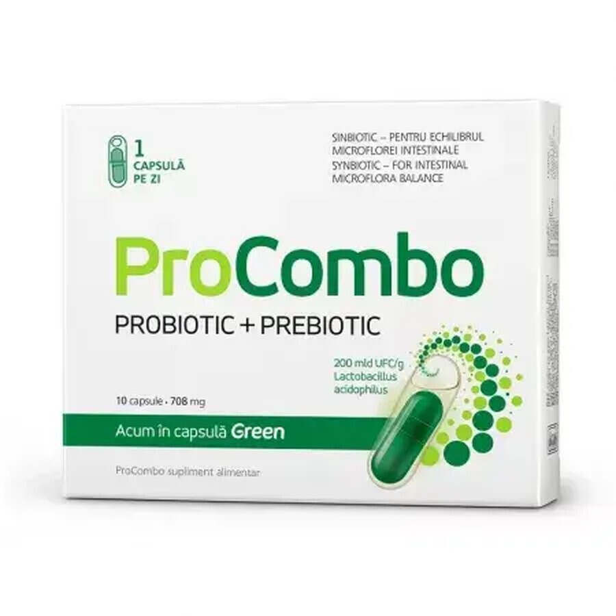 ProCombo Probiotikum + Präbiotikum, 10 Kapseln, Vitaslim 